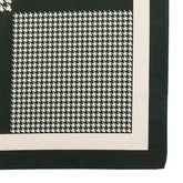 Kales Dark Green Houndstooth Pocket Square 32cm